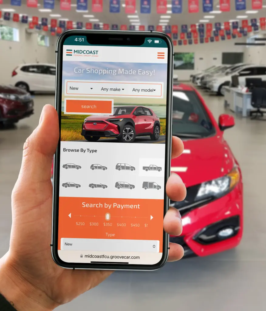 Groovecar, Autofinder app from Midcoast