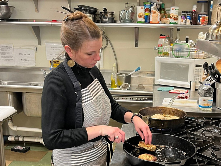 First Friday Lunch volunteering - Salmon Burgers