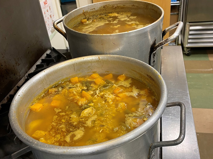 First Friday Lunch Volunteering - soup