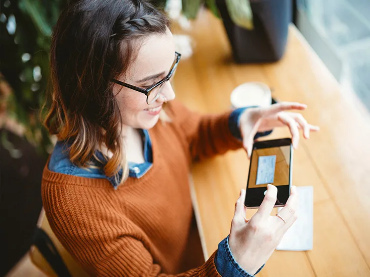 Deposit a check with your phone