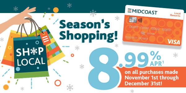 Season's Shopping Local Rewards Visa promotion