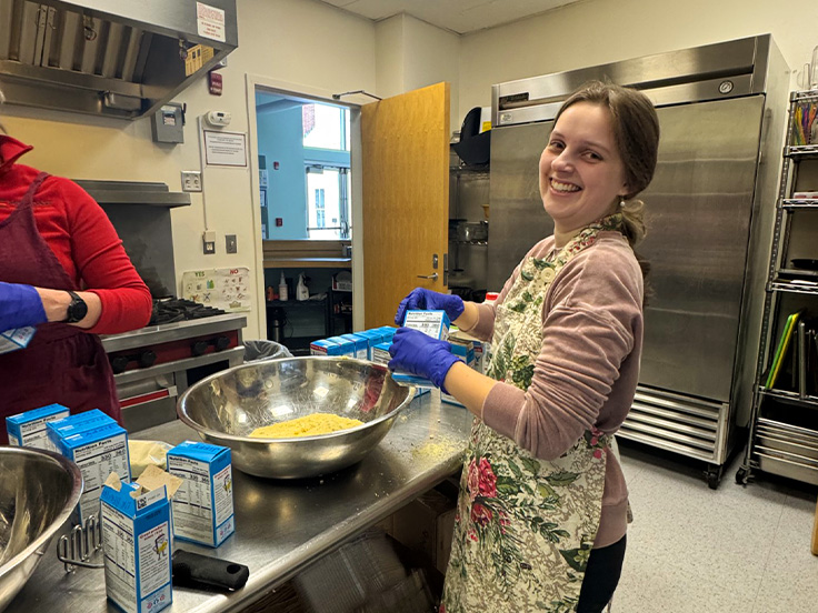 Chili and Corn bread, First Friday Lunch