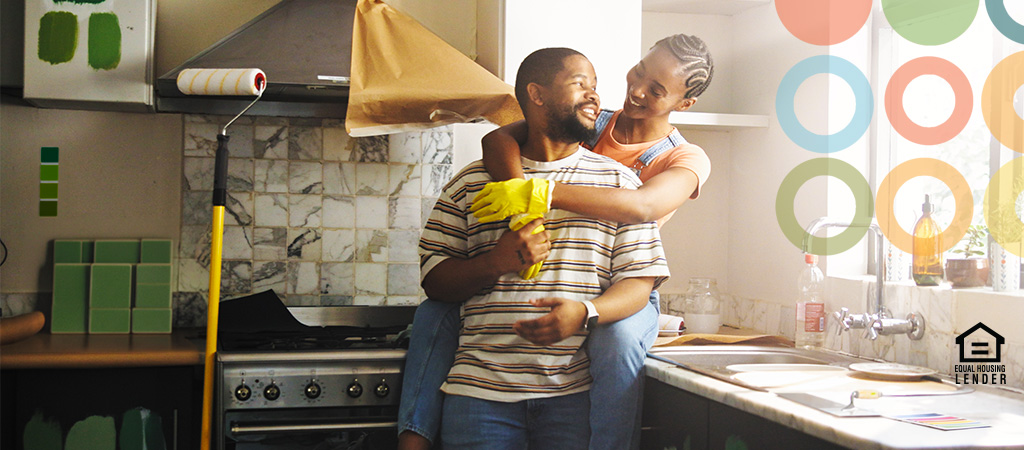 Heloc couple kitchen DIY
